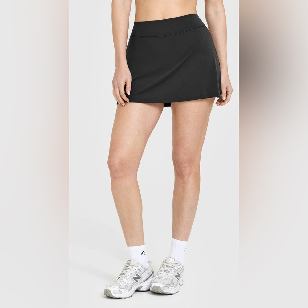 NWT [Oner Active] Softmotion Tennis Skort (Skirt w/ Shorts) Soft Black Women’s L - Picture 3 of 11